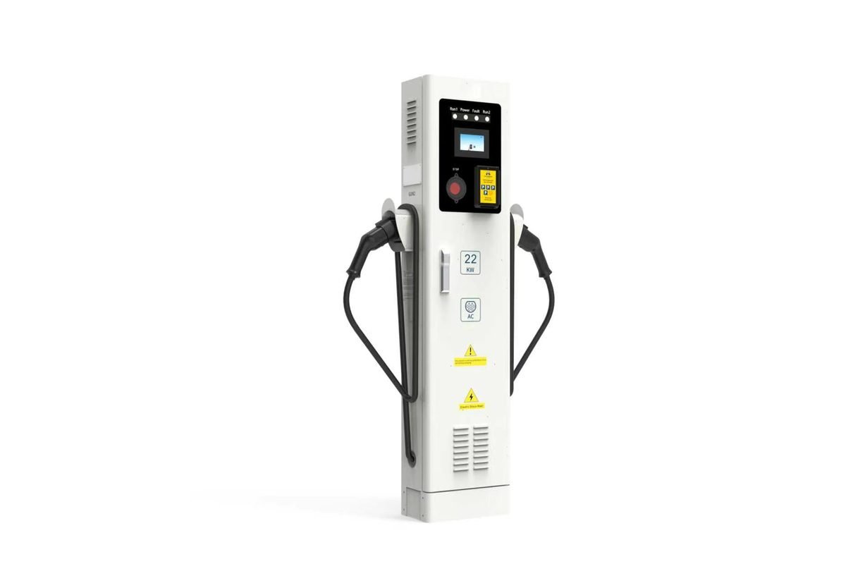 Tapcharge AC-laadpaal 22 kW met twee aansluitingen